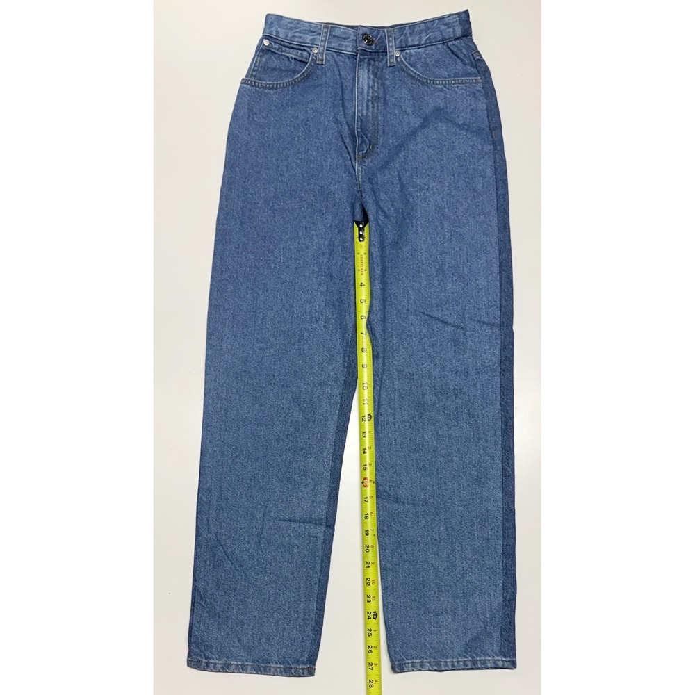 Sandro Paris High Waisted Straight Leg Blue Denim Jeans SFPJE00133 Size 36